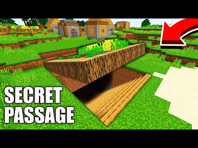How to BUILD SUPER SECRET PASSAGE in FARMLAND in Minecraft ? FARMLAND TUNNEL ! CURSED passage