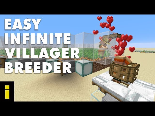 Easy Infinite Villager Breeder For Minecraft (Tutorial)