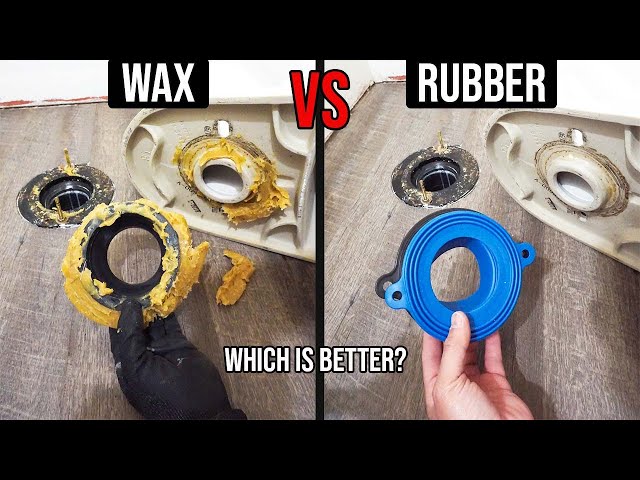 How To Replace A Toilet Wax Seal OR Rubber Toilet Seal On A Toilet Flange To STOP Toilet Leaks!