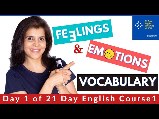 Feelings and Emotions Vocabulary | Improve Your English Vocabulary | ChetChat English Day - 1