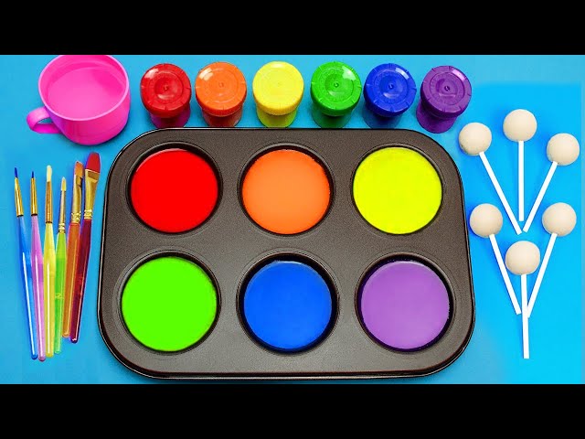 Learn The Colors Name in English Color Paint & Sing a Song