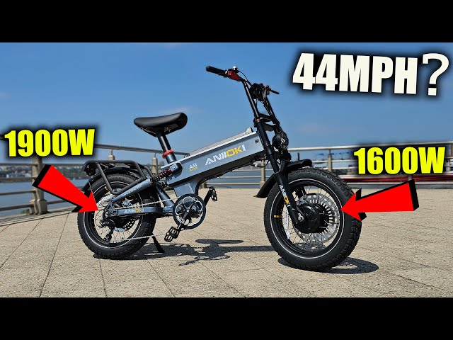 44MPH DUAL Motor Aniioki A8 PRO MAX MONSTER Long Range E-bike!