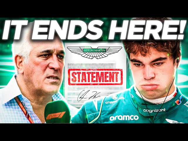 TERRIBLE NEWS For Lance Stroll After Aston Martin's STATEMENT!