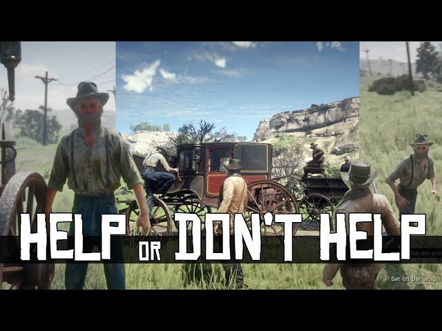 Help VS Don't Help The Coach Driver (There's A Funny Third Option) Red Dead Redemption 2