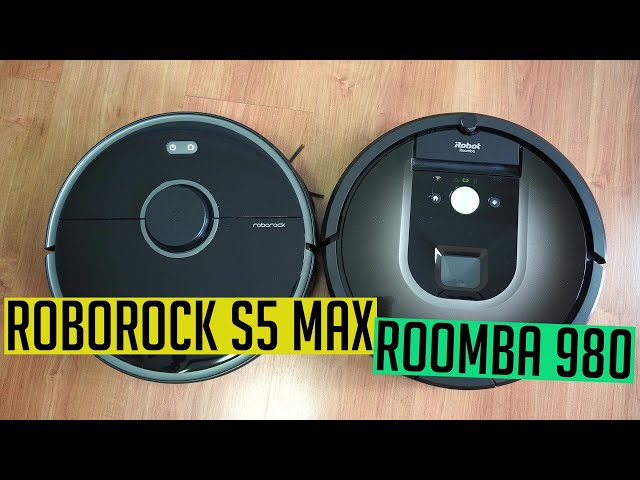 Roomba 980 vs Roborock S5 Max Robot Vacuum Comparison & Review
