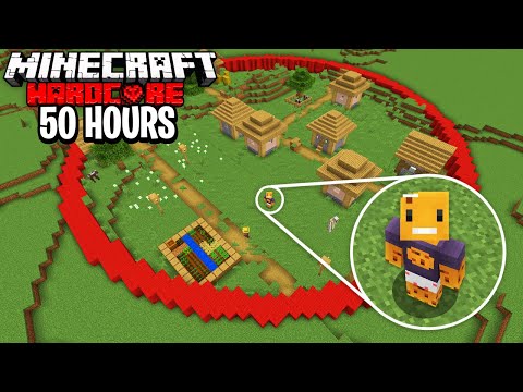 I Survived 50 HOURS in a CIRCLE in Minecraft Hardcore