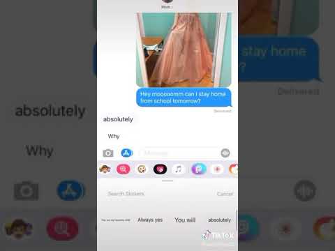 Jordan pranks her mom over text
