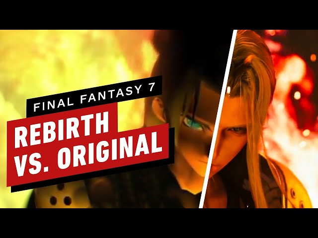 Final Fantasy 7 Rebirth vs. Original - Nibelheim Flashback Scene Comparison