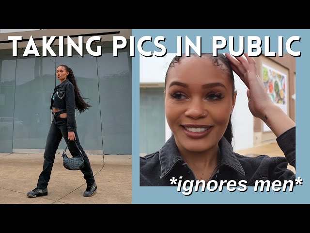 TAKING MY OWN INSTAGRAM PICS IN PUBLIC | Tips for picking location, dealing with stares, etc.