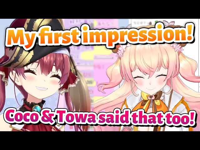 Nene's first impression of Marine was the same as Coco & Towa【Hololive Clip/EngSub】