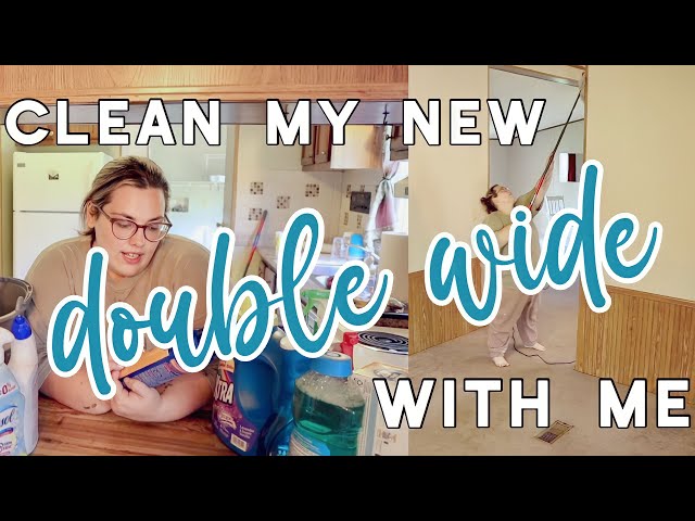 FIRST EVER CLEAN WITH ME IN THE NEW DOUBLE WIDE | getting ready to move in!
