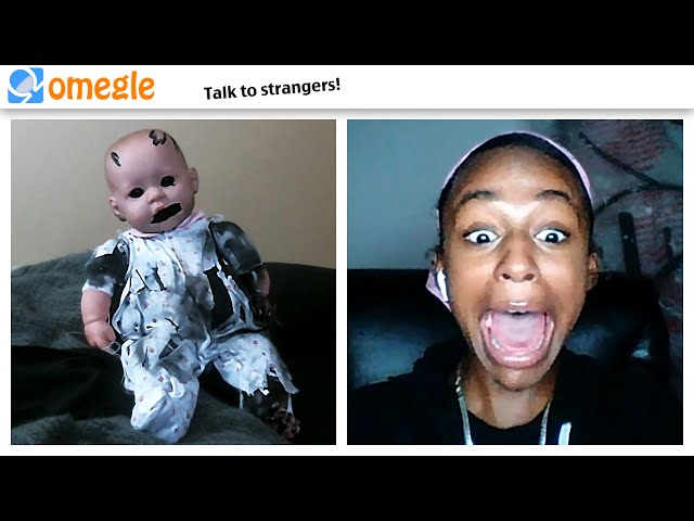 haunted doll JUMPSCARE TROLLING on OMEGLE