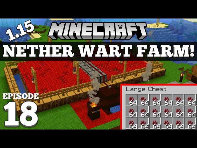 How To Make a Nether Wart Farm in Minecraft! #18