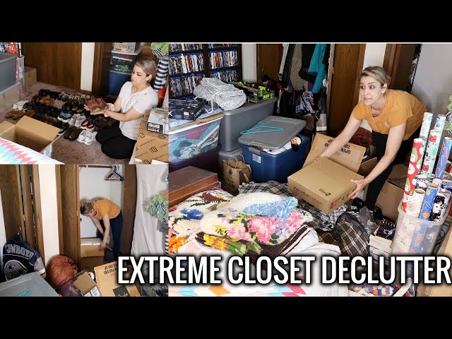 Most Extreme Closet Declutter With Me | Decluttering Years & Years of Stuff! | Let's Do This!