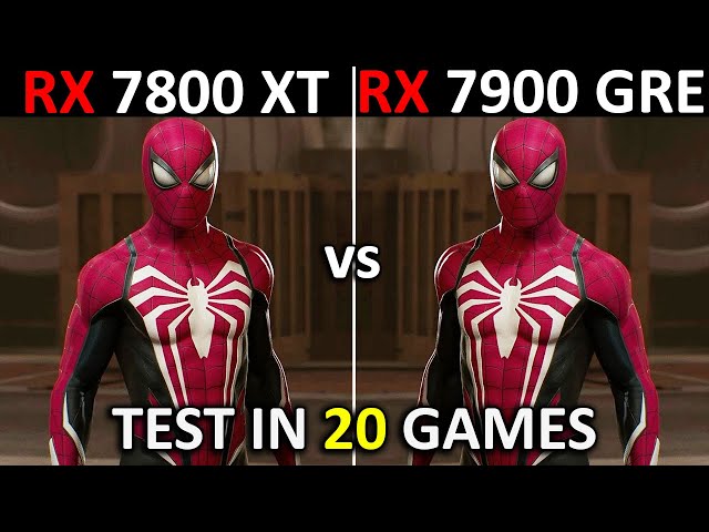 RX 7800 XT vs RX 7900 GRE | Test in 20 Games | 1440p - 2160p | The Ultimate Comparison! 🔥 | 2024