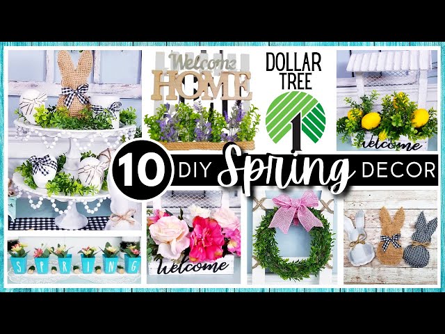 TOP 10 DOLLAR TREE SPRING & EASTER DIYs | Classic (But Beautiful) DIY Home Decor | + FREE Printables