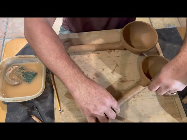 Pottery ladle making part one