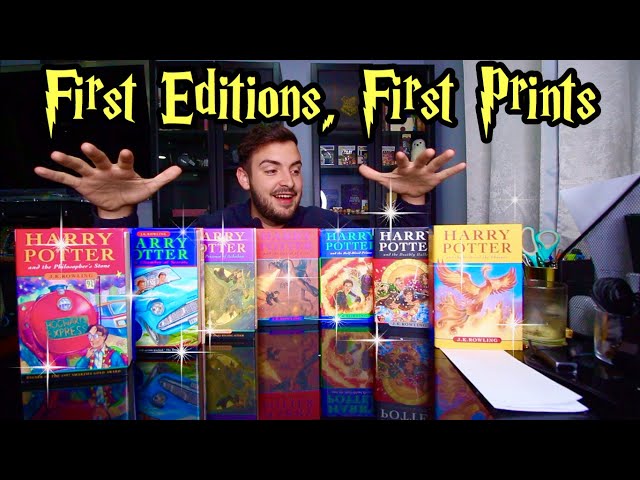 Unboxing The Complete Set Of FIRST EDITION Harry Potter Books!