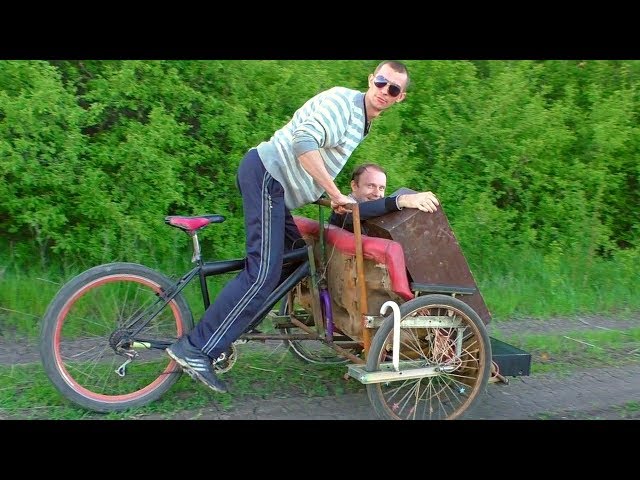 Sofa-Bike! Crazy Rickshaw! Party Kebab in the Forest