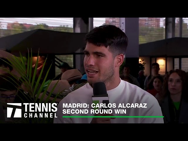 Carlos Alcaraz Gives Update on Olympic Doubles with Nadal | 2024 Madrid 2nd Round