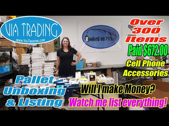 Via Trading Phone Cases PALLET UNBOXING Watch us process the whole pallet & see if we make a profit?