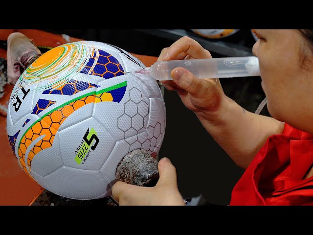 How it's made: Inside the Mass Production of Football/Soccer Balls.