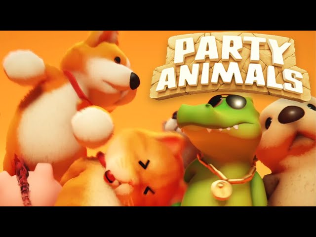 可愛さが限界突破したぐにゃぐにゃ動物乱闘ゲーム『Party Animals』