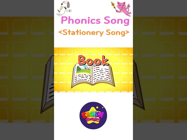 Easy Words 5 (Stationery Song) - Learn English vocabulary for kids #shorts