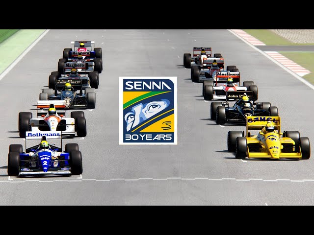 All Ayrton Senna F1 Cars (1984-1994) battle at Imola 1994