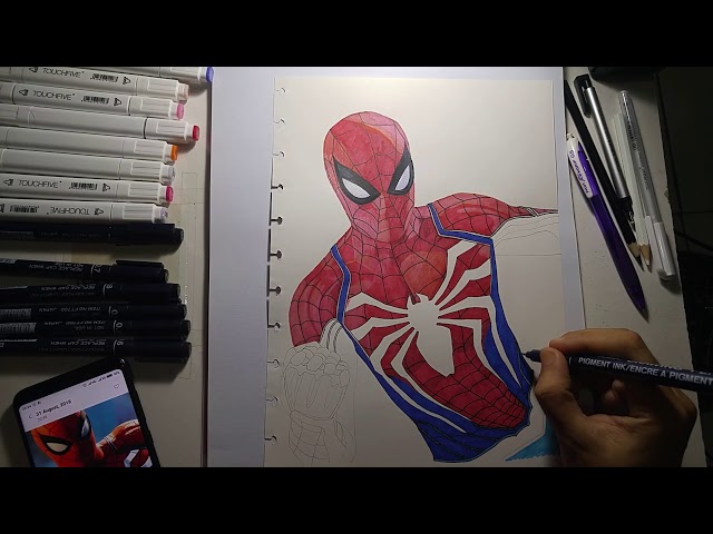 Spider-Man PS4 Drawing - Art Challenge