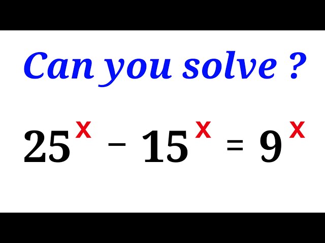Equation Solving | Olympiad Mathematics | You should use this trick