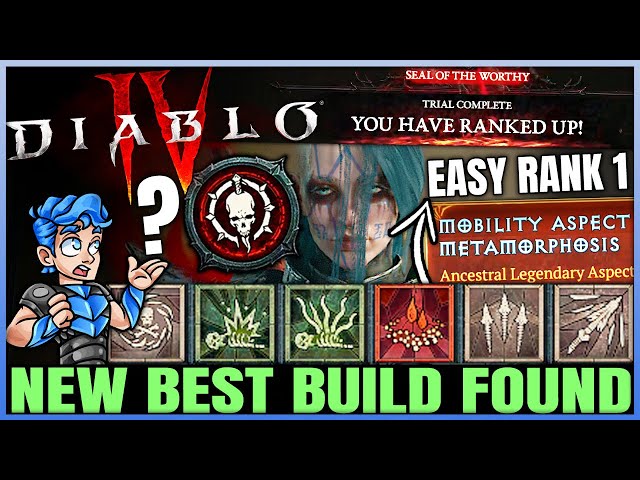 Diablo 4 - New Best 100% 1 SHOT FASTEST Necromancer Gauntlet Build - New Blood Aspect = OP - Guide!