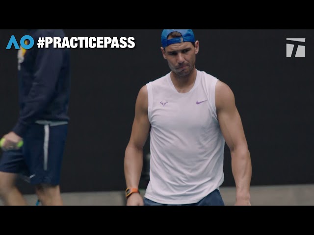 Practice Pass: Rafael Nadal at the 2020 Australian Open