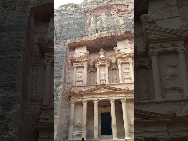 PETRA TREASURY in JORDAN! We spent a couple months exploring Middle East - LOVE! #shorts #subscribe