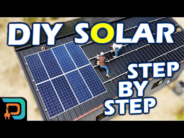 9kW DIY Home Solar Panel System Installation - Start to Finish