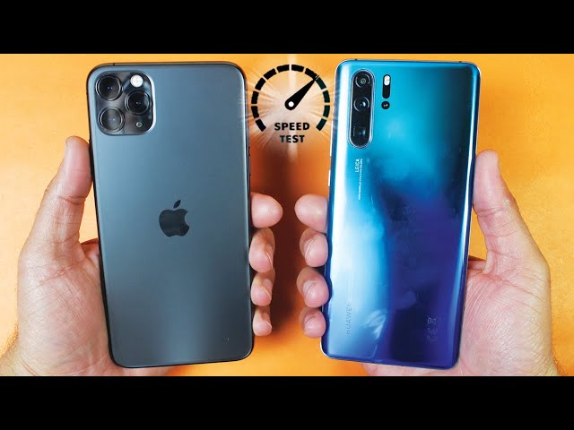 iPhone 11 Pro Max vs Huawei P30 Pro - Speed Test!