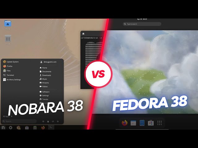 Nobara 38 VS Fedora 38  RAM Consumption
