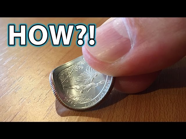 How to BEND a COIN with FINGERS! Magic Trick!