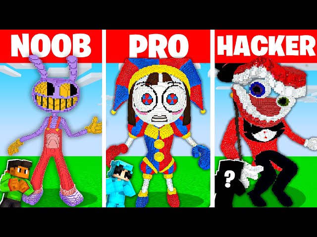 NOOB vs HACKER: I Cheated In a AMAZING DIGITAL CIRCUS Build Challenge! (MOVIE)