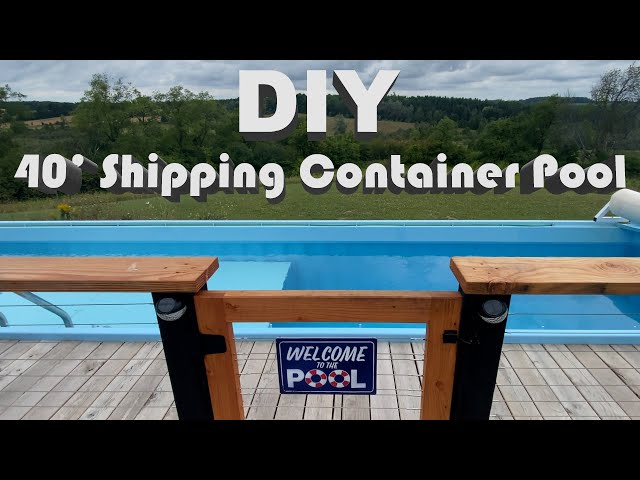 DIY 40' Shipping Container Swimming Pool Build Full Size