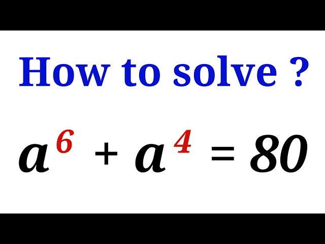 A Nice Equation | Olympiad Mathematics | You should use this trick