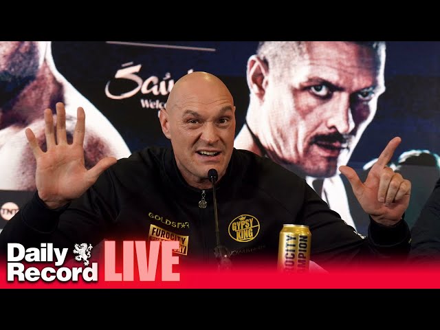 WATCH IN FULL: Tyson Fury press conference ahead of the 'Ring of Fire' clash with Oleksandr Usyk