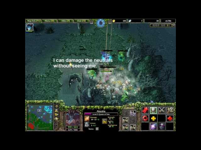 DotA Tips and Tricks 2 - How to jungle Queen of Pain (Scourge)