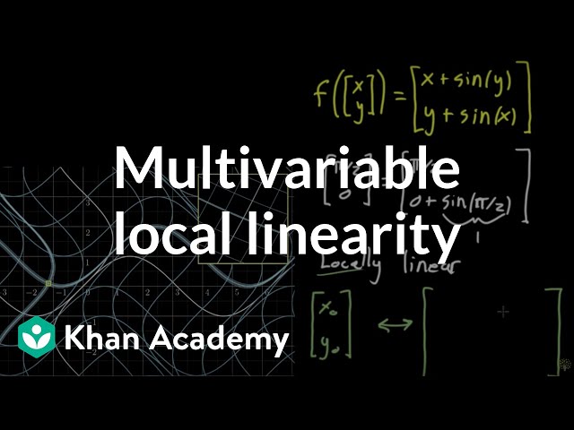 Local linearity for a multivariable function