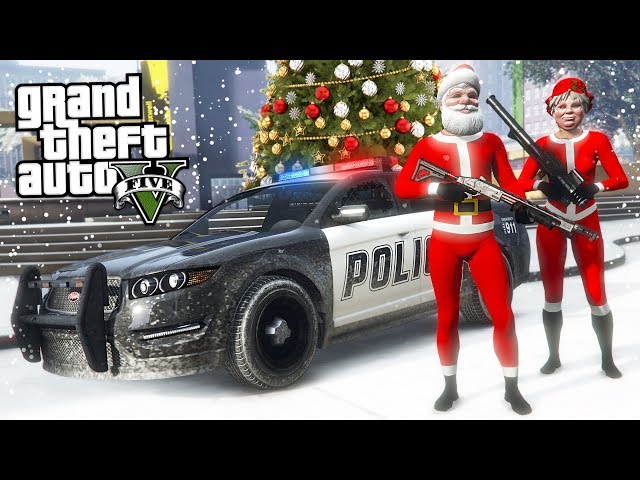 GTA 5  - COPS AND ROBBERS!! (GTA 5 Christmas DLC Update)