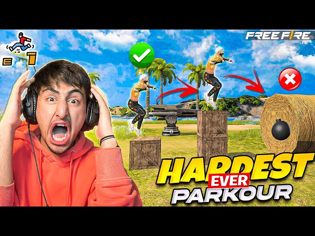 Hardest Parkour Ever🤬😱Impossible To Complete - Free Fire India
