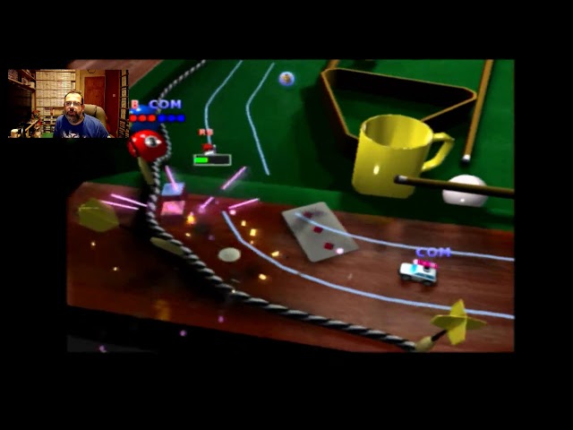 Micro Machines V4 on Playstation 2 - Gameplay with Commentary