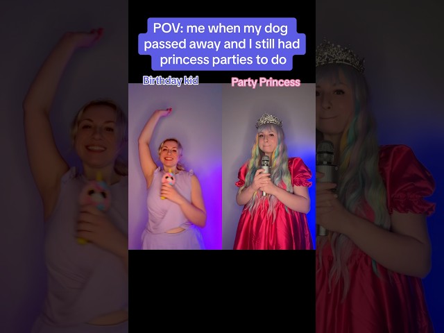 POV: when my dog passed away and I still had princess parties to do  #pov #shorts #taylorswift #ttpd