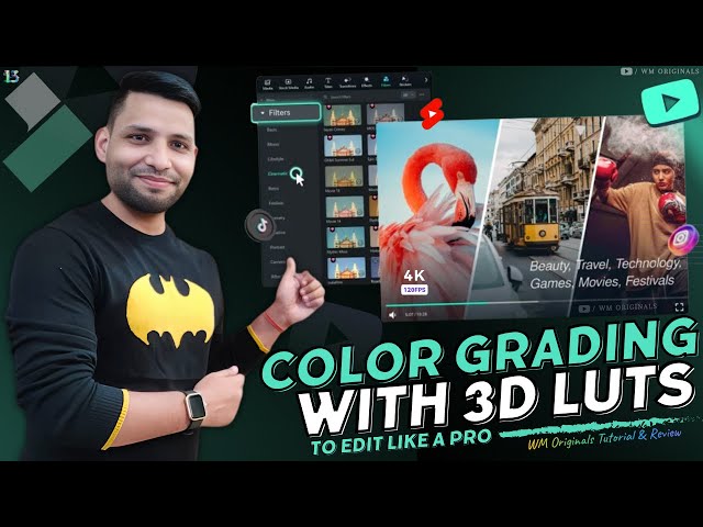 How to use Color Grading in Filmora 13 (2024) Make Cinematic videos with Filmora's AI-Powered LUTs!
