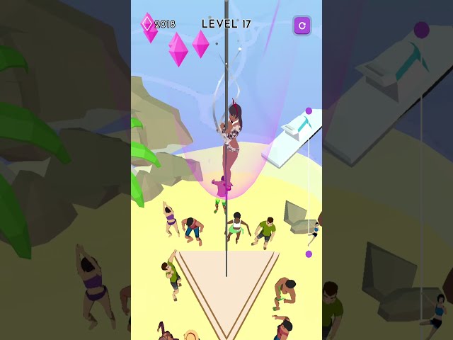Pole Gymnastics 👠 17-18 Levels Gameplay Walkthrough | Best Android, iOS Games
